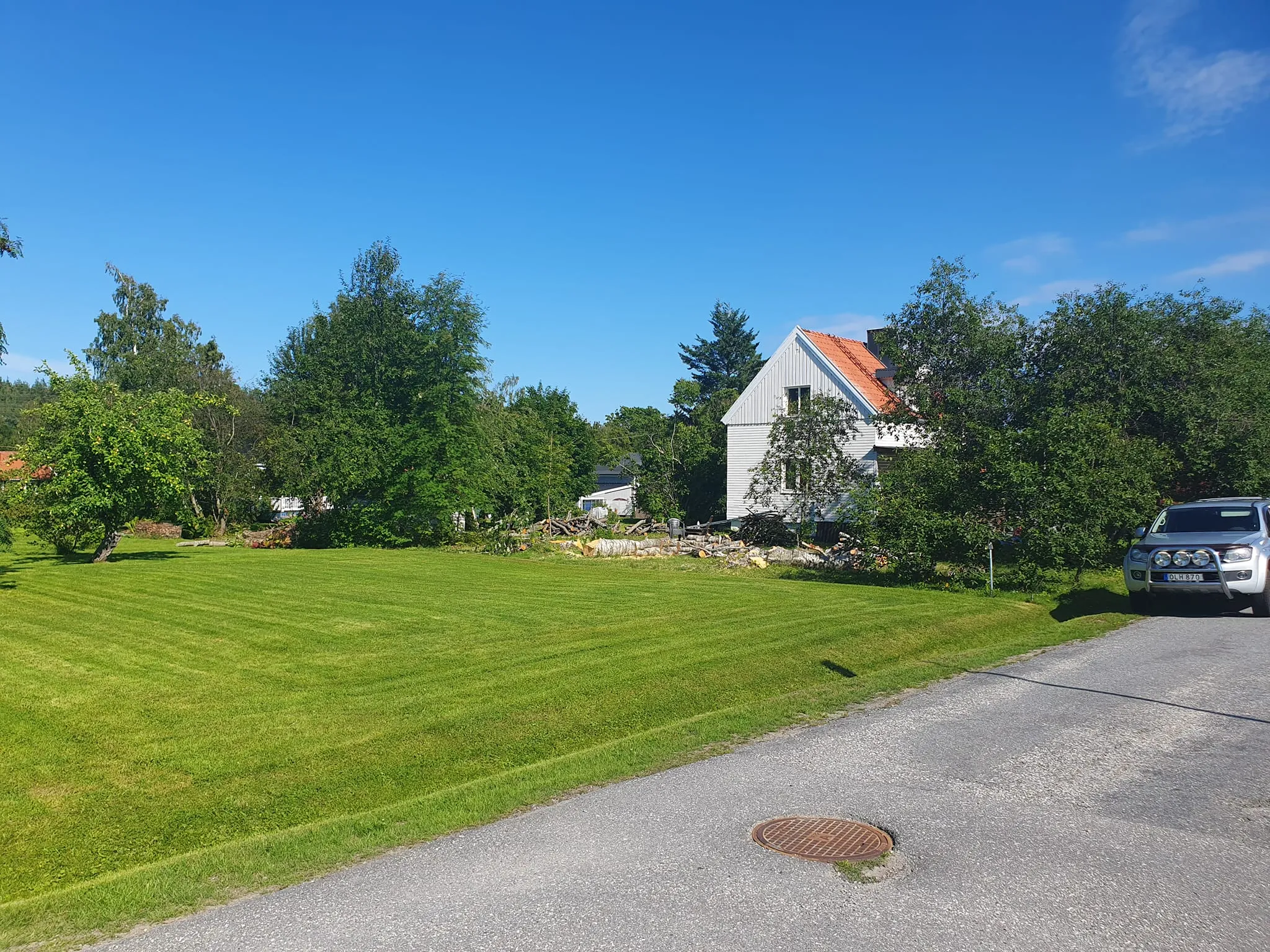 Trädgård efter slutfört arbete